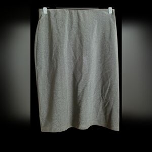 Chic Gray Women's Pencil Skirt